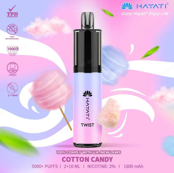 Hayati Twist 5000 Cotton Candy