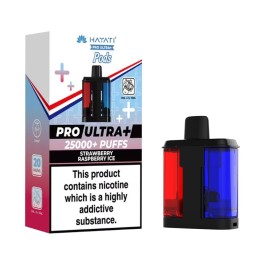 STRAWBERRY RASPBERRY ICE - UK - HAYATI 25000 - POD - 5 Pack