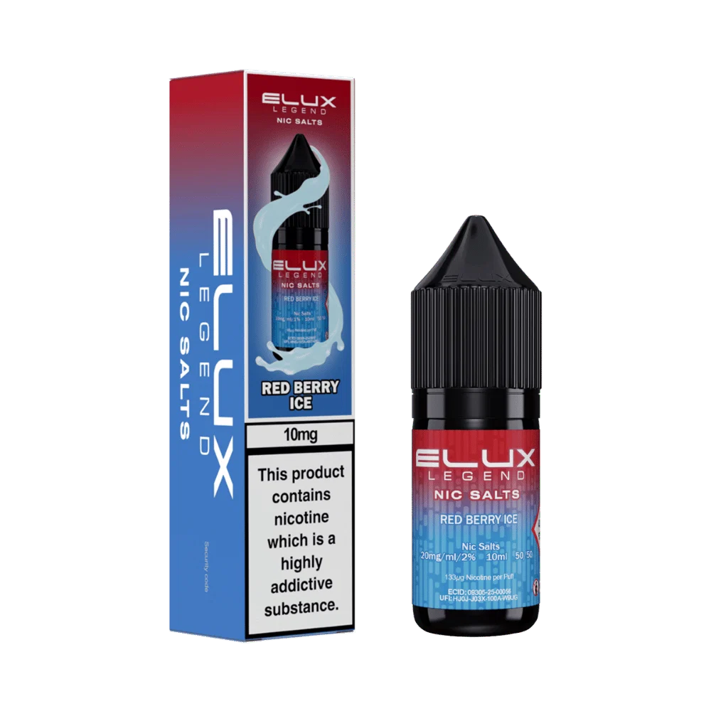 RED BERRY ICE - ELUX LEGEND - 10mg LIQUID - 10 PACK