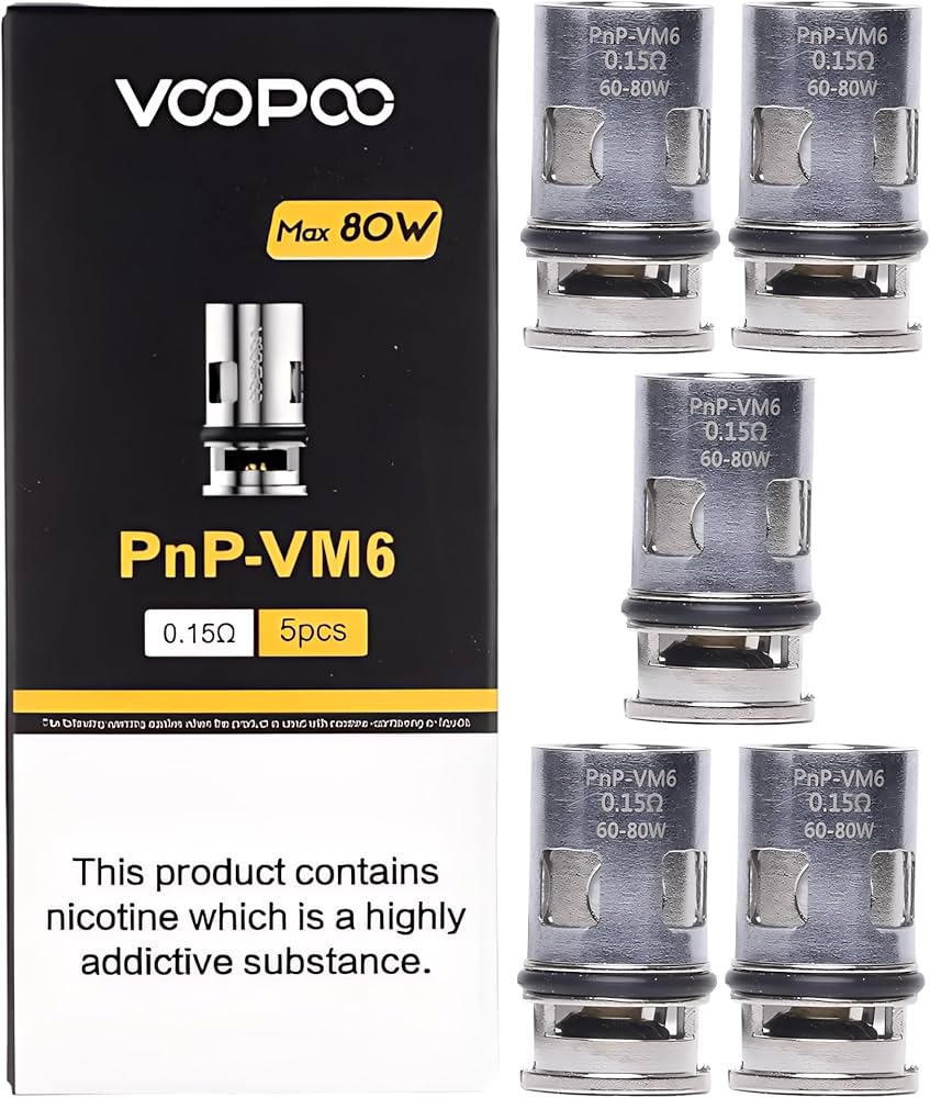 PNP VM6 0.15Ω COIL - VOOPOO - 10 PACK