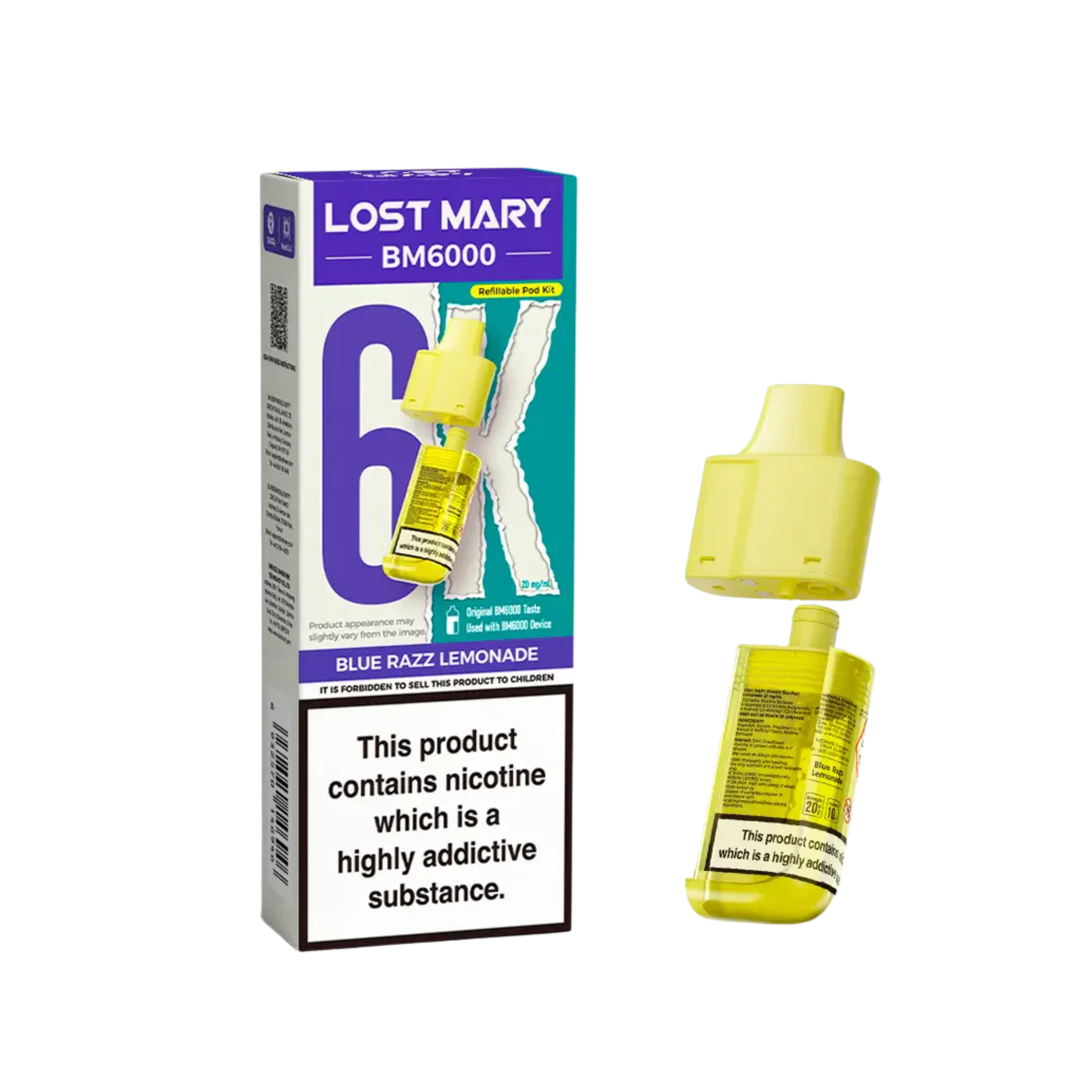 Lost Mary BM6000 Pod Blue Razz Lemonade