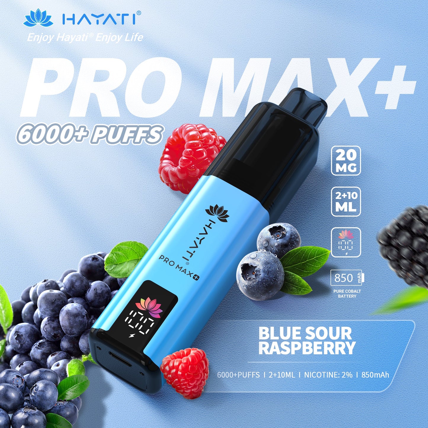Hayati Pro Max+ 6000 Blue Sour Raspberry