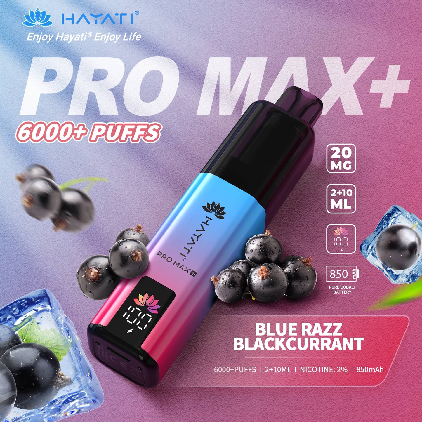 Hayati Pro Max+ 6000 Blue Razz Blackcurrant