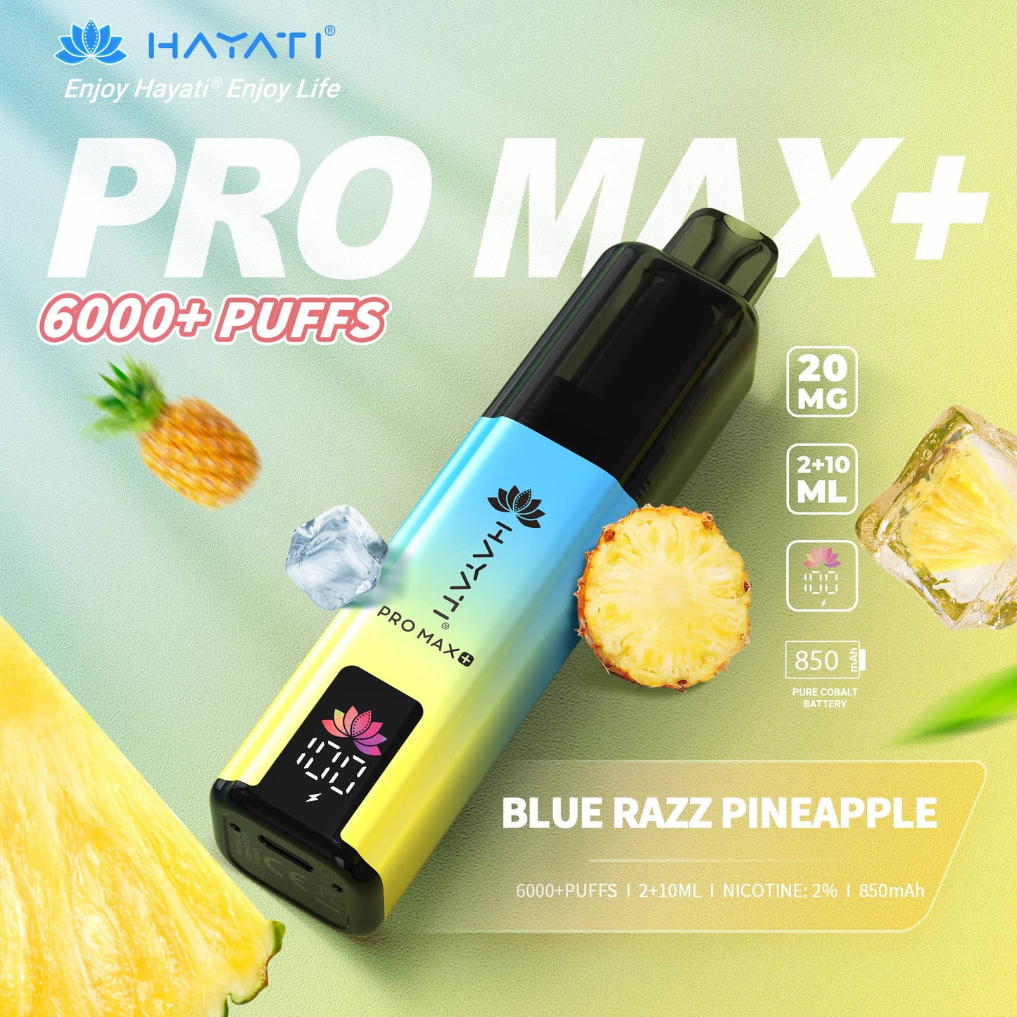 Hayati Pro Max+ 6000 Blue Razz Pineapple