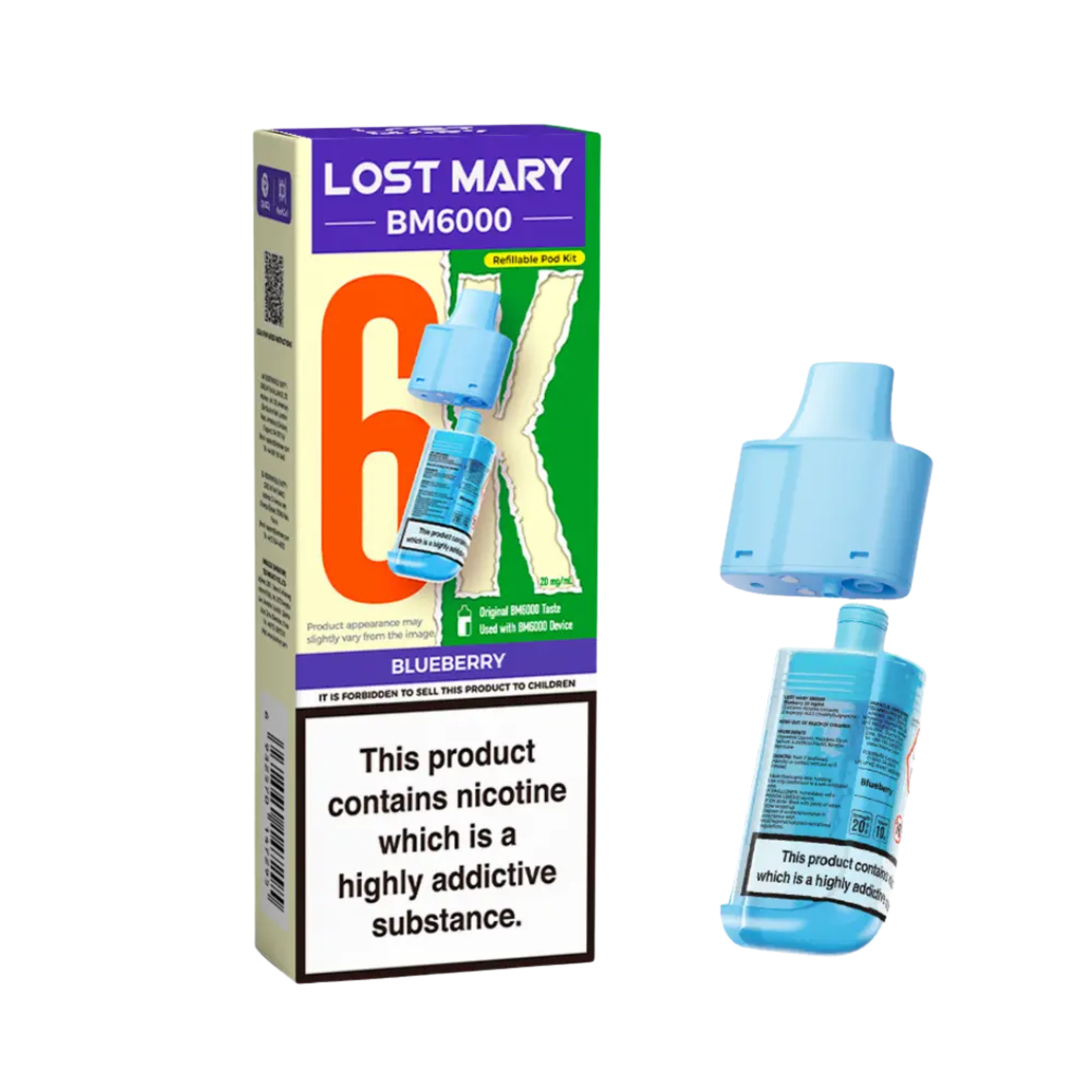 BM6000 Refill Pod Blueberry (Pack of 5)