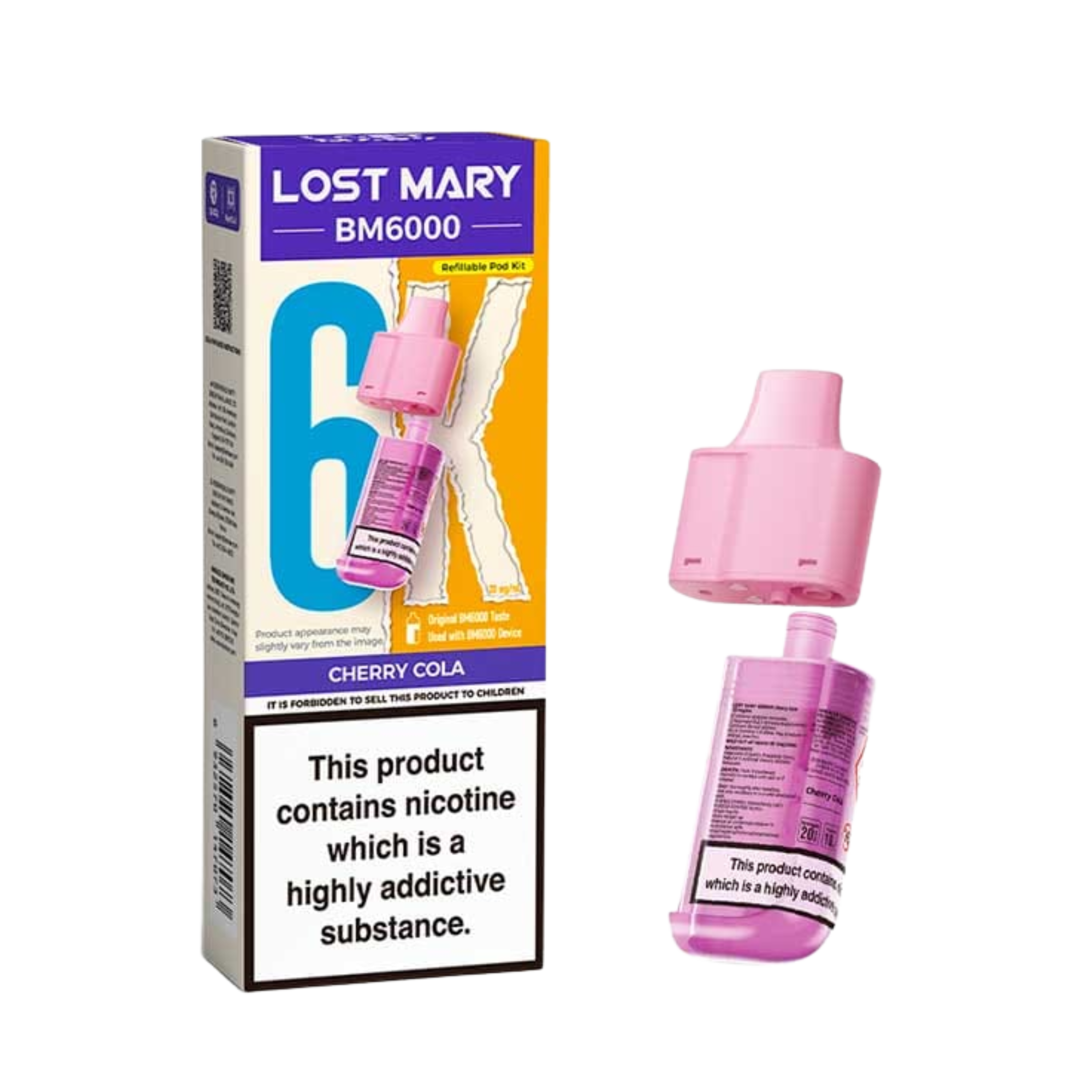 BM6000 Refill Pod Cherry Cola (Pack of 5)