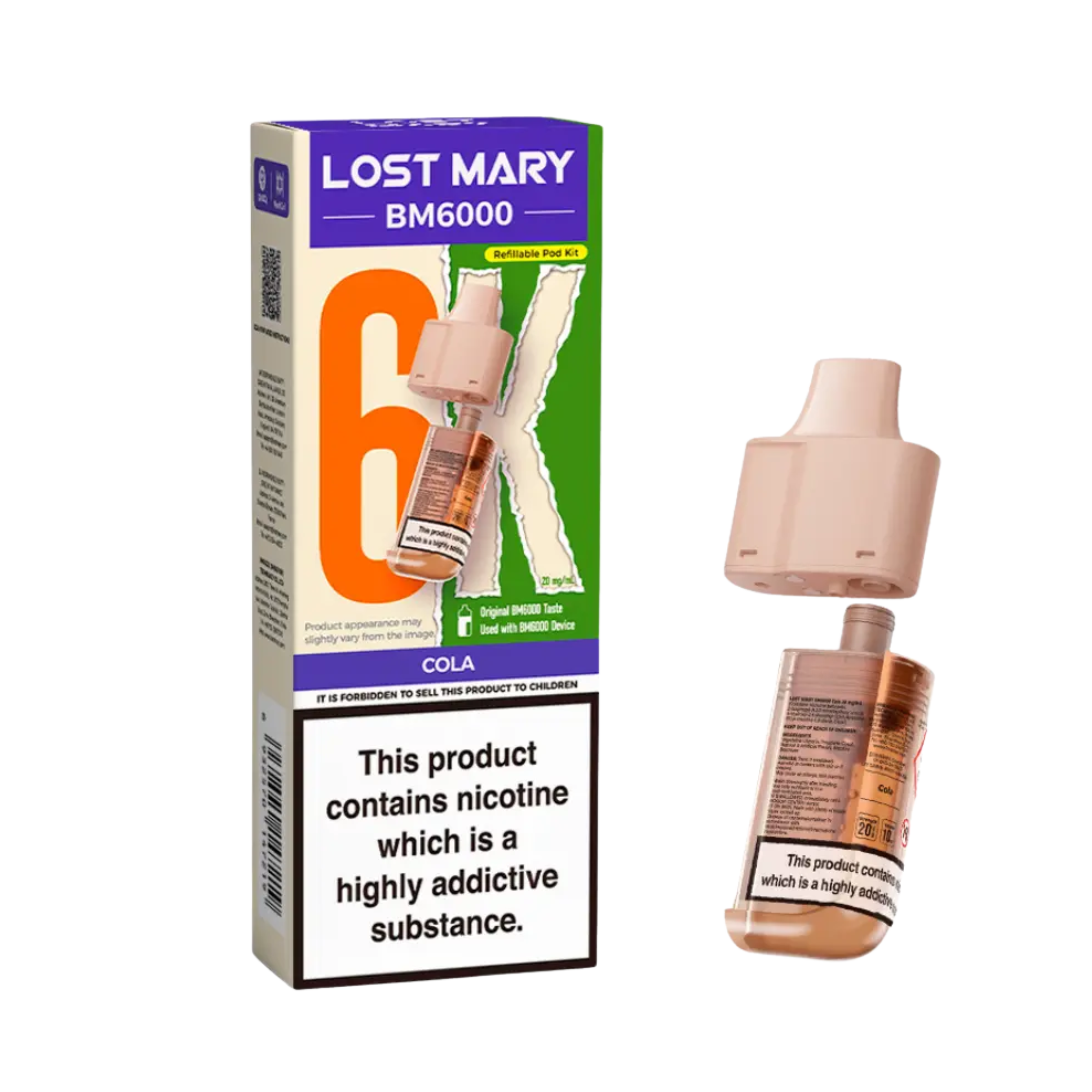 BM6000 Refill Pod Cola (Pack of 5)