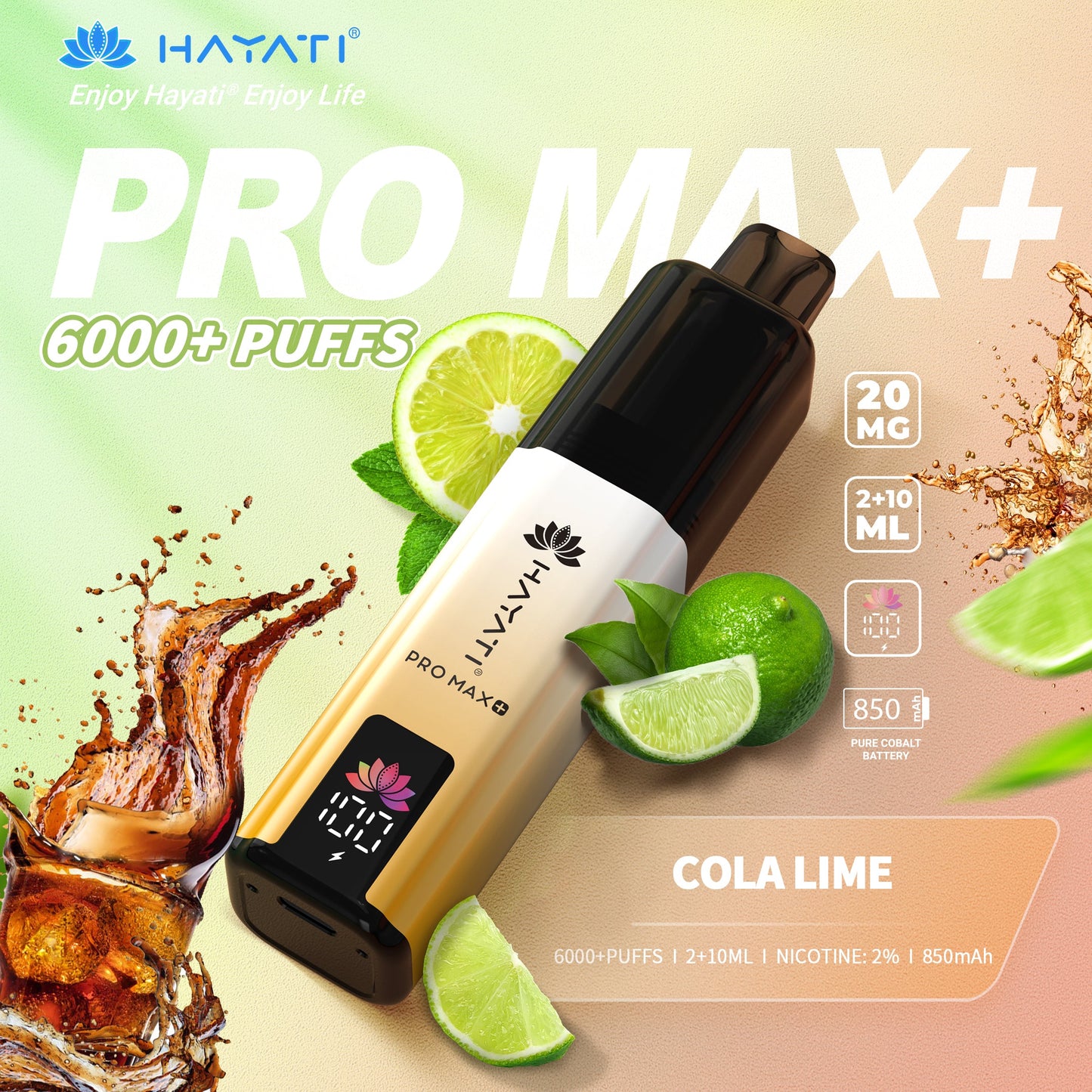 Hayati Pro Max+ 6000 Cola Lime