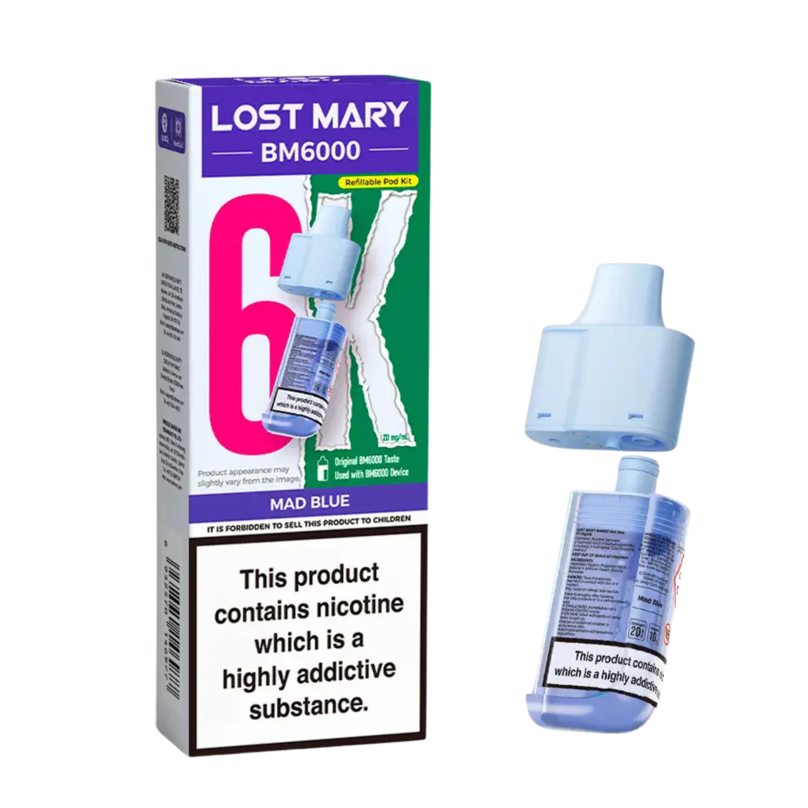 BM6000 Refill Pod Mad Blue (Pack of 5)