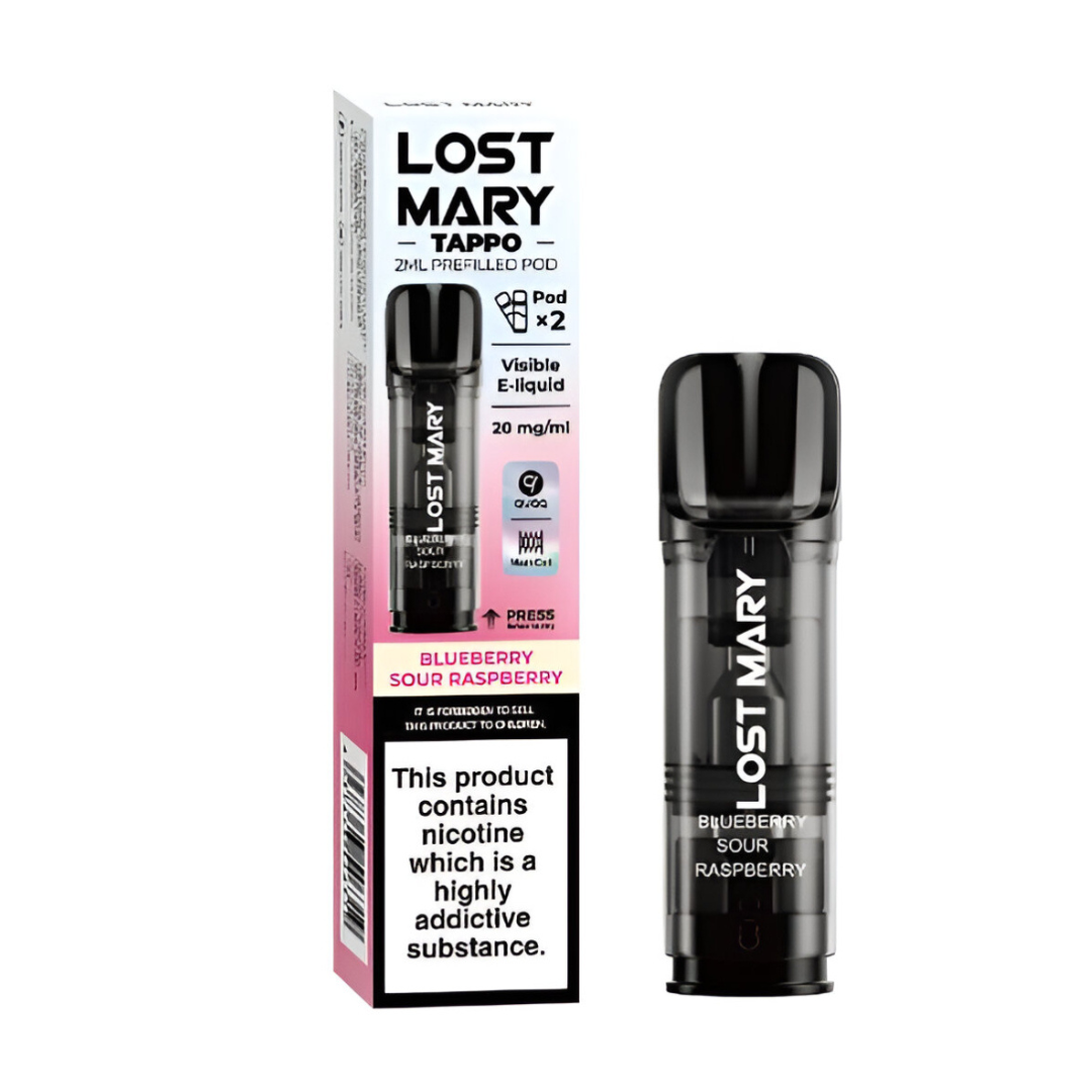 Lost Mary Tappo Pods Blueberry Sour Raspberry (Pack Of 10)
