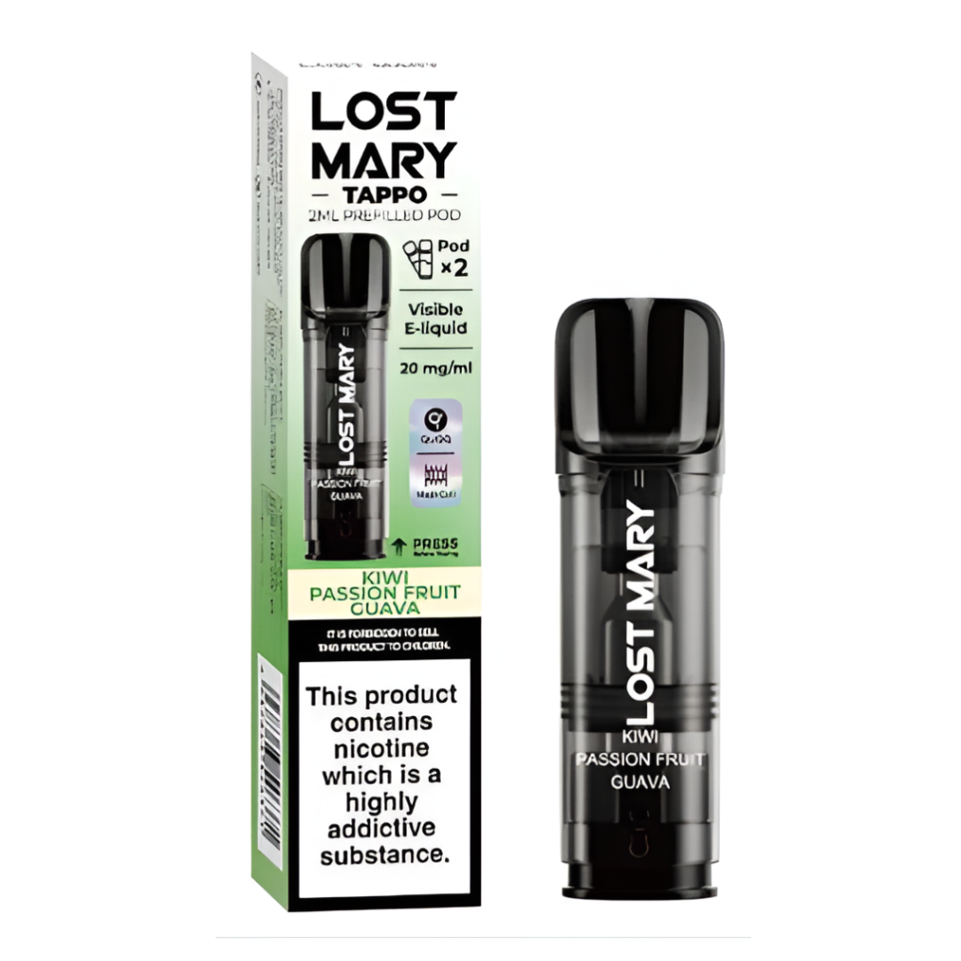 Lost Mary Tappo Pods Kiwi Passionfruit Guava (Pack Of 10)