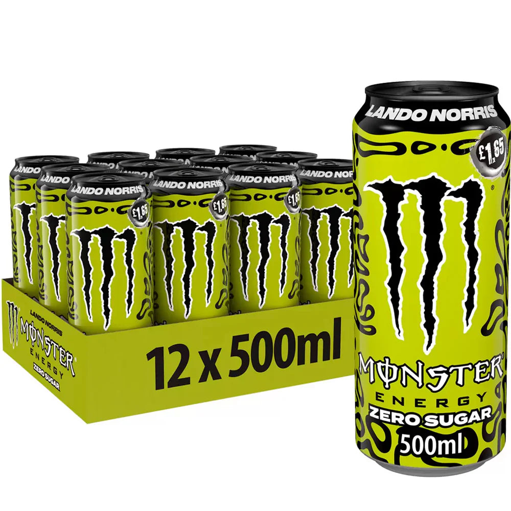 Monster Energy Zero Sugar Lando Norris Edition Energy Drink, 500ml Can