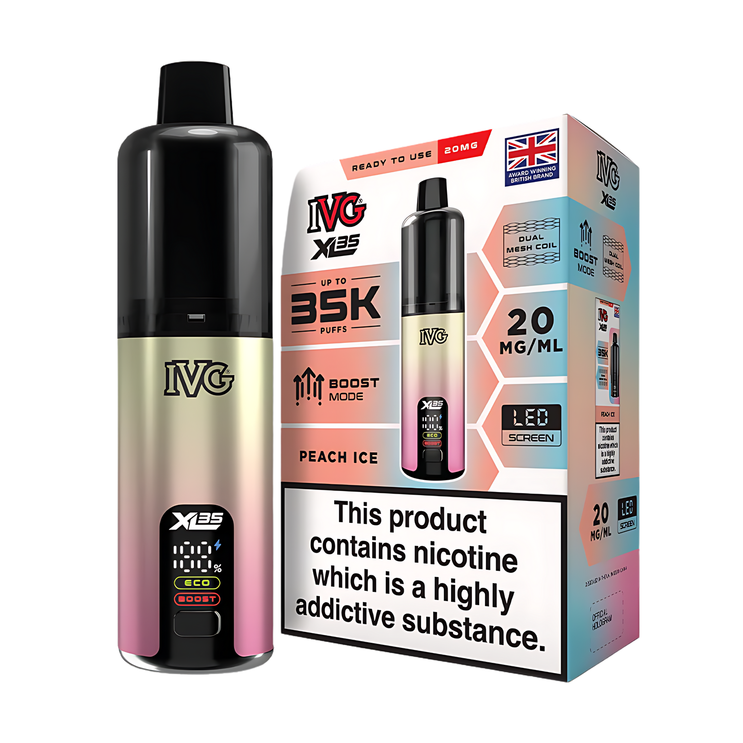 IVG XL 35K Kit Peach Ice (Pack of 5)