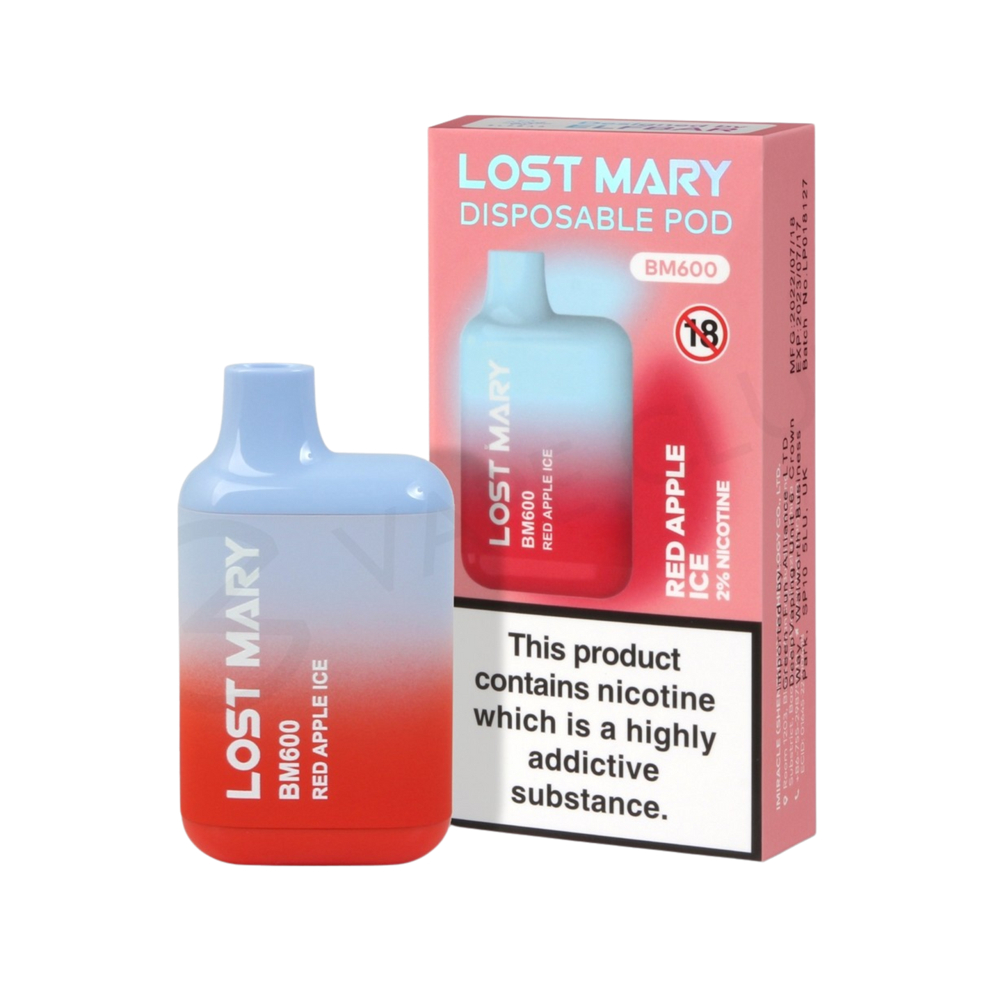 BM600 Refill Kit Red Apple Ice