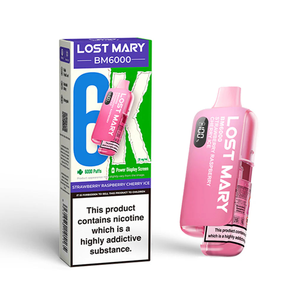 Lost Mary 6K Strawberry raspberry cherry