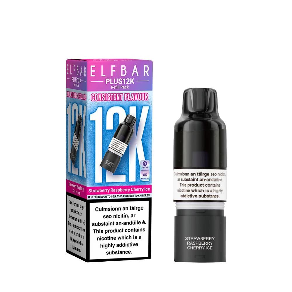 Elf Bar 12K Strawberry Raspberry Cherry Ice Pods