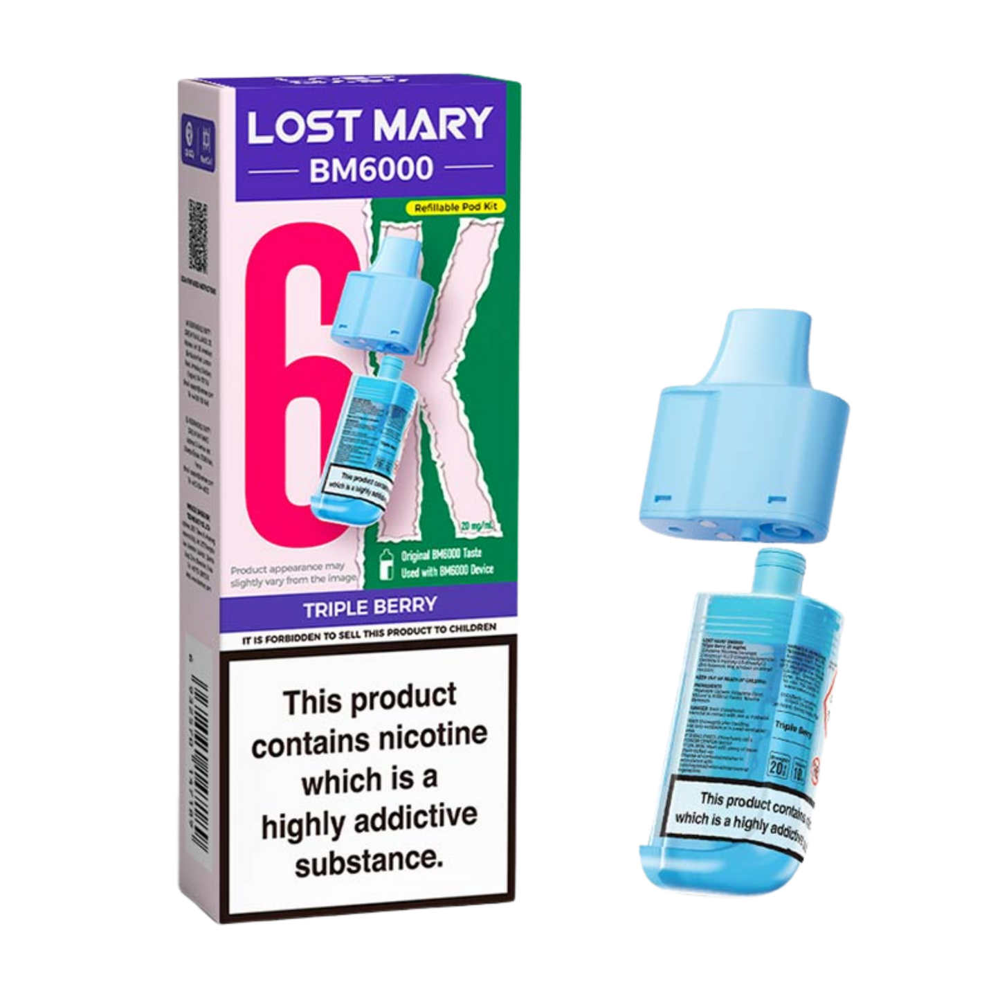 BM6000 Refill Pod Triple Berry (Pack of 5)