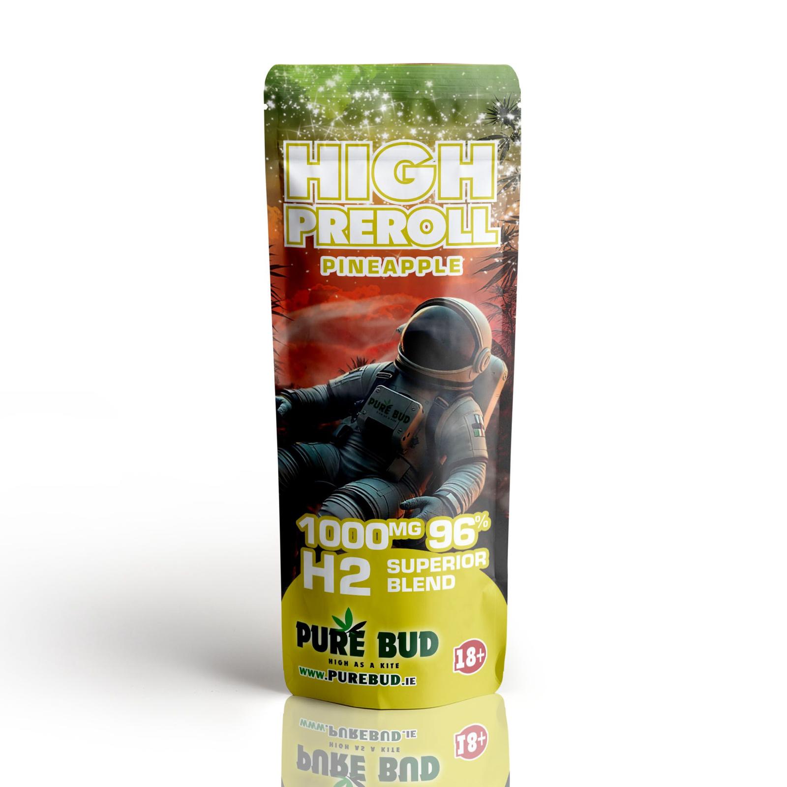 H2 High Pre Roll Pineapple Pack of 10