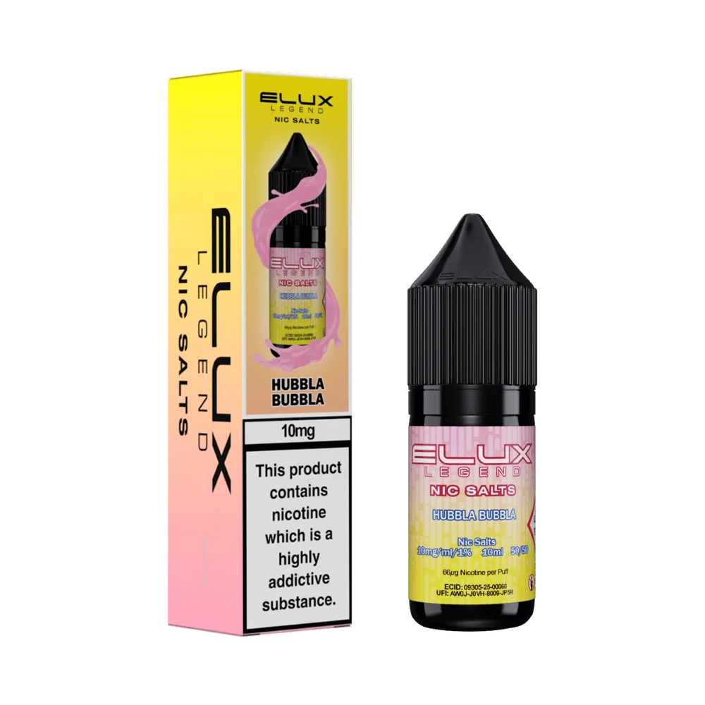 HUBBLA BUBBLA - ELUX LEGEND - 10mg LIQUID - 10 PACK