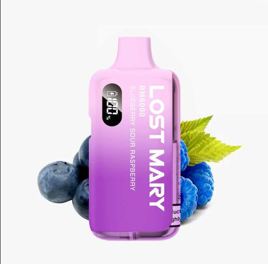 Lost Mary BM6000 Blueberry Sour Raspberry Tobacco (Pack Of 5)