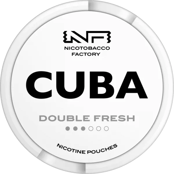 DOUBLE FRESH - 2 Dot - NICOTINE POUCH - CUBA - 10 Pack