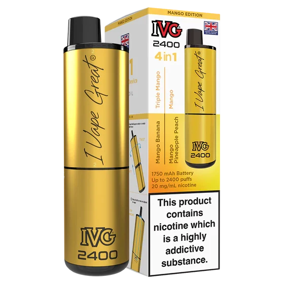 MANGO EDITION 4 IN 1 IVG 2400 UK - 5 PACK