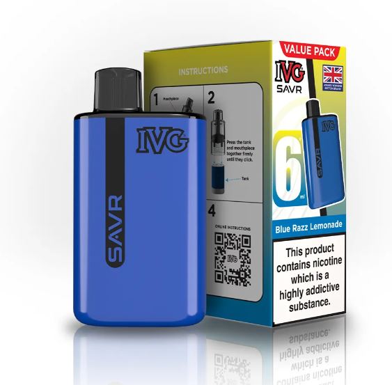IVG SAVR Blue Razz Lemonade (Pack Of 5)