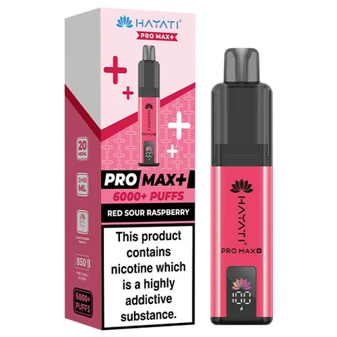 RED SOUR RASPBERRY HAYATI 6000 UK - 5 Pack