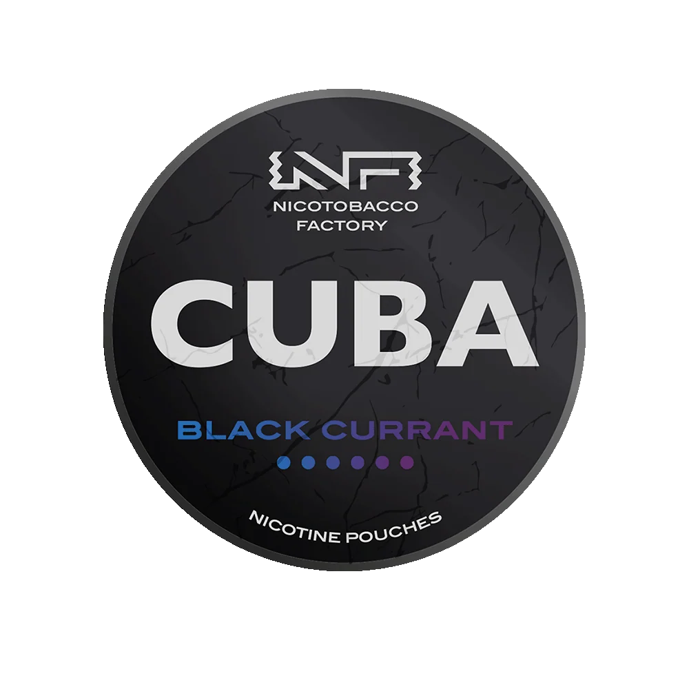 BLACK CURRANT - 5 Dot - NICOTINE POUCH - CUBA - 10 Pack