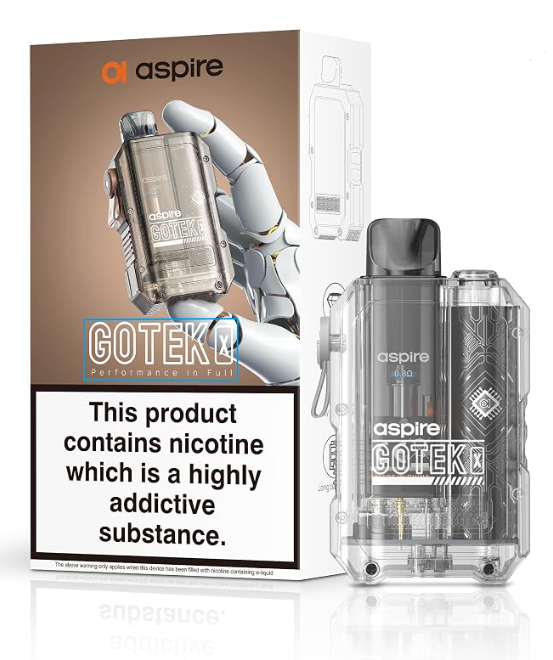 TRANSPARENT - GOTEK X - ASPIRE - KIT - 1 PACK