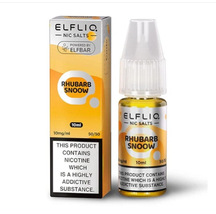 RHUBARB SNOOW- UK- ELFLIQ - 20mg LIQUID - 10 PACK