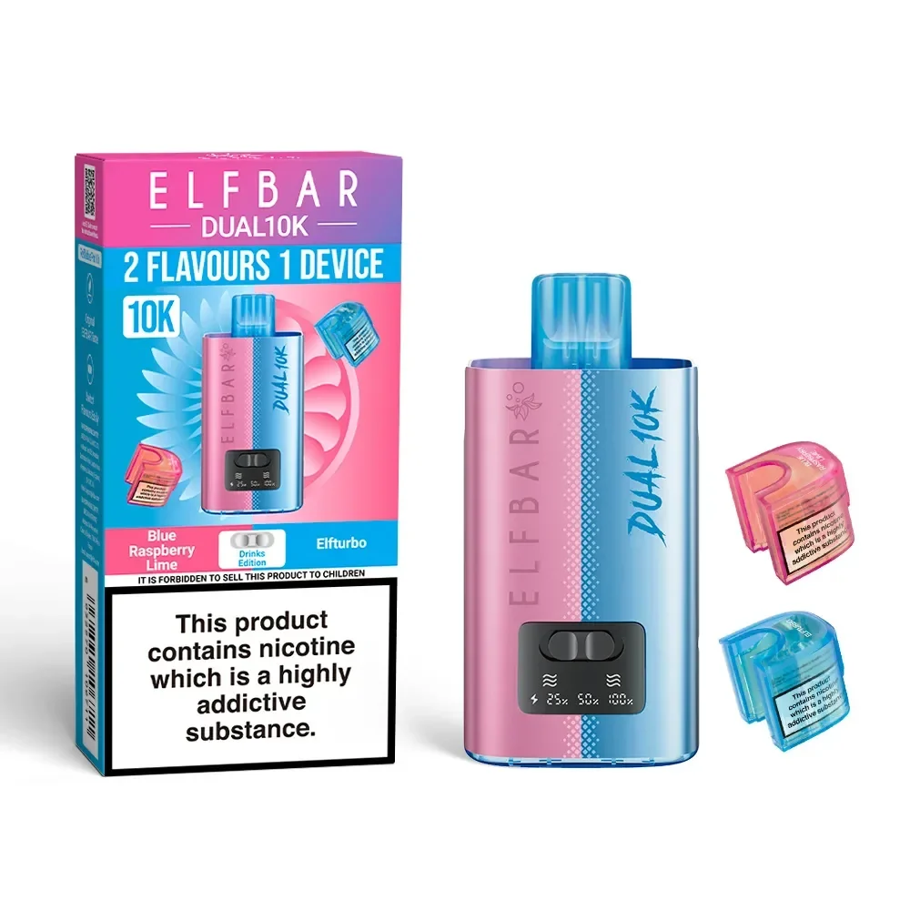 DRINKS EDITION - UK - ELFBAR - DUAL 10K - REFILLABLE KIT - 5 Pack