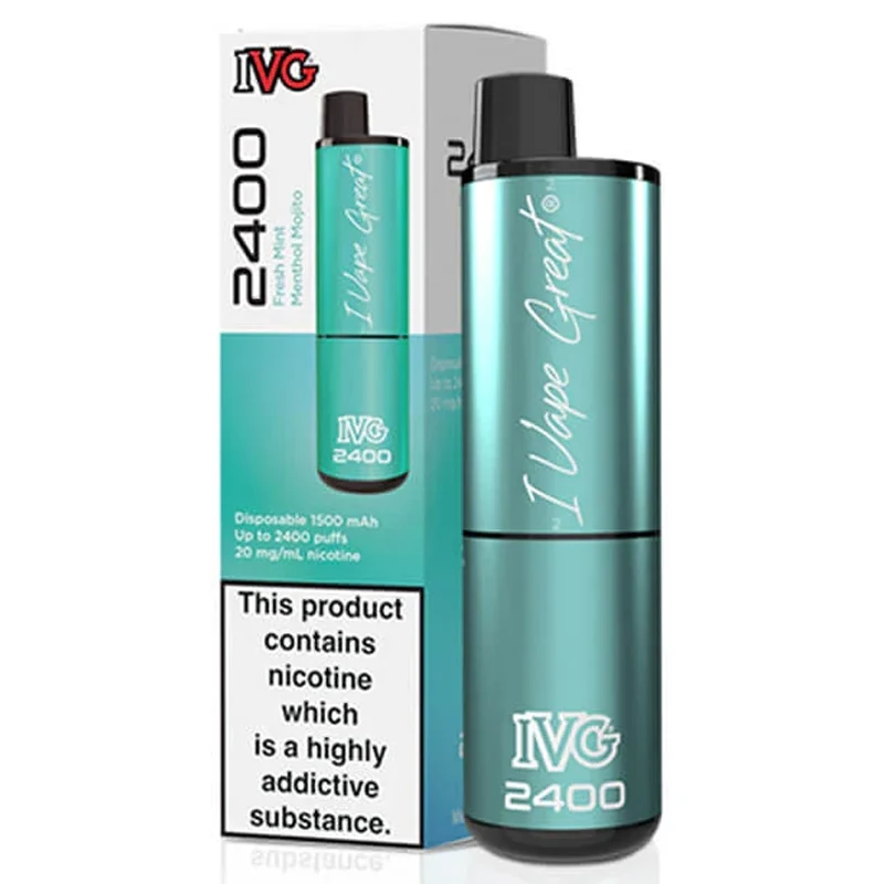 FRESH MINT MENTHOL MOJITO 4 IN 1 IVG 2400 UK - 5 PACK