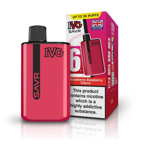 IVG SAVR Strawberry Raspberry Cherry (Pack Of 5)