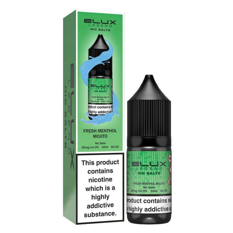 Fresh Menthol Mojito 10ml Nic Salt E-Liquid by Elux