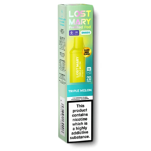 TRIPLE MELON UK BM600 POD LOST MARY - 10 Pack