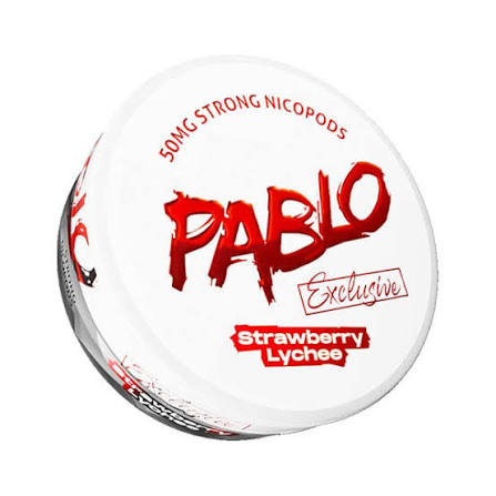 STRAWBERRY LYCHEE - NICOTINE POUCH - PABLO EXCLUSIVE- STRONG - 10 Pack