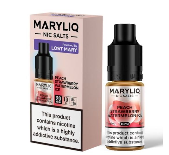 Maryliq Nic Salt Peach Strawberry Watermelon Ice