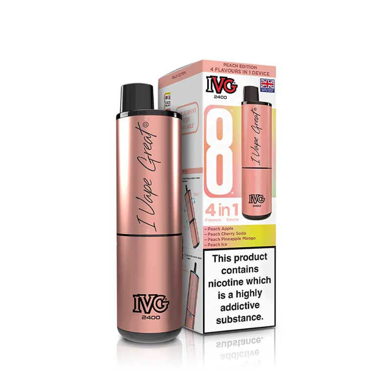 PEACH EDITION 4 IN 1 IVG 2400 UK - 5 PACK