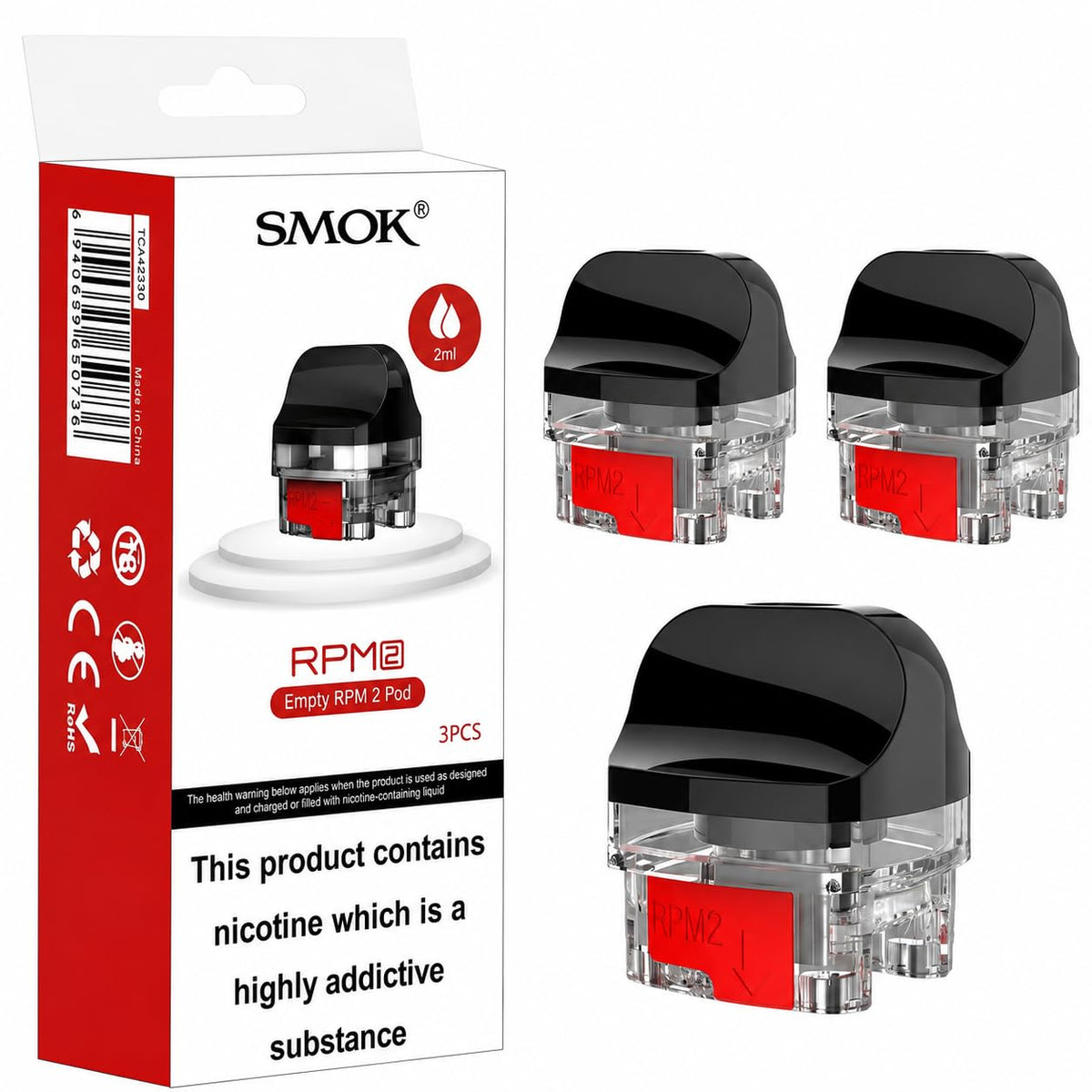 RPM 2 EMPTY POD - SMOK - 1 PACK