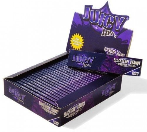 BLACKBERRY BRANDY - HEMP PAPERS - JUICY JAY`S - 24 Pack