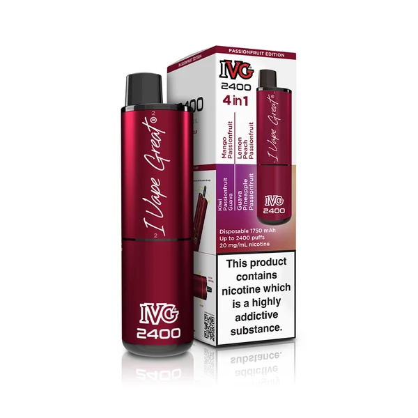 PASSIONFRUIT EDITION 4 IN 1 IVG 2400 UK - 5 PACK
