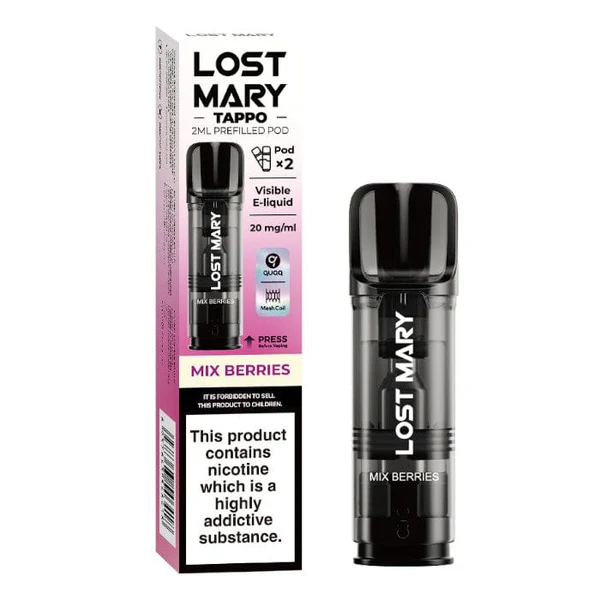 MIXED BERRIES - IE - LOST MARY - TAPPO PRO - POD - 10 Pack