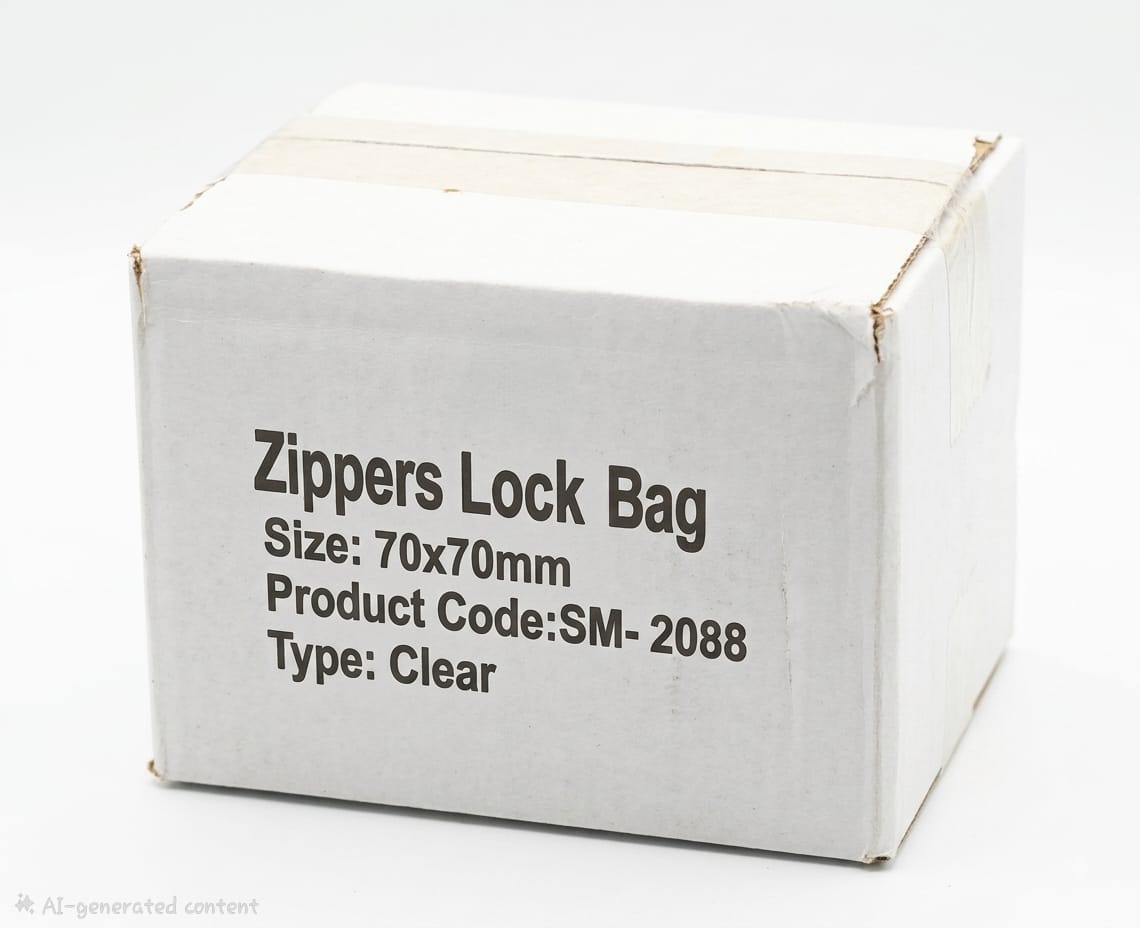 70mm x 70mm - CLEAR - ZIPPER BAG