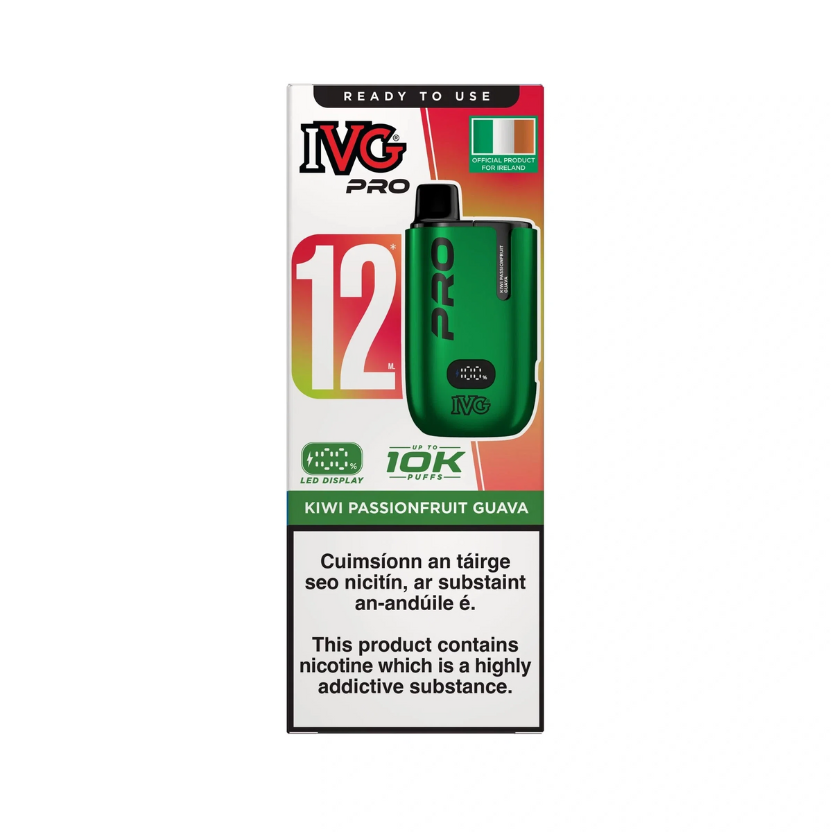 KIWI PASSIONFRUIT GUAVA - IE - IVG PRO KIT - 5 Pack