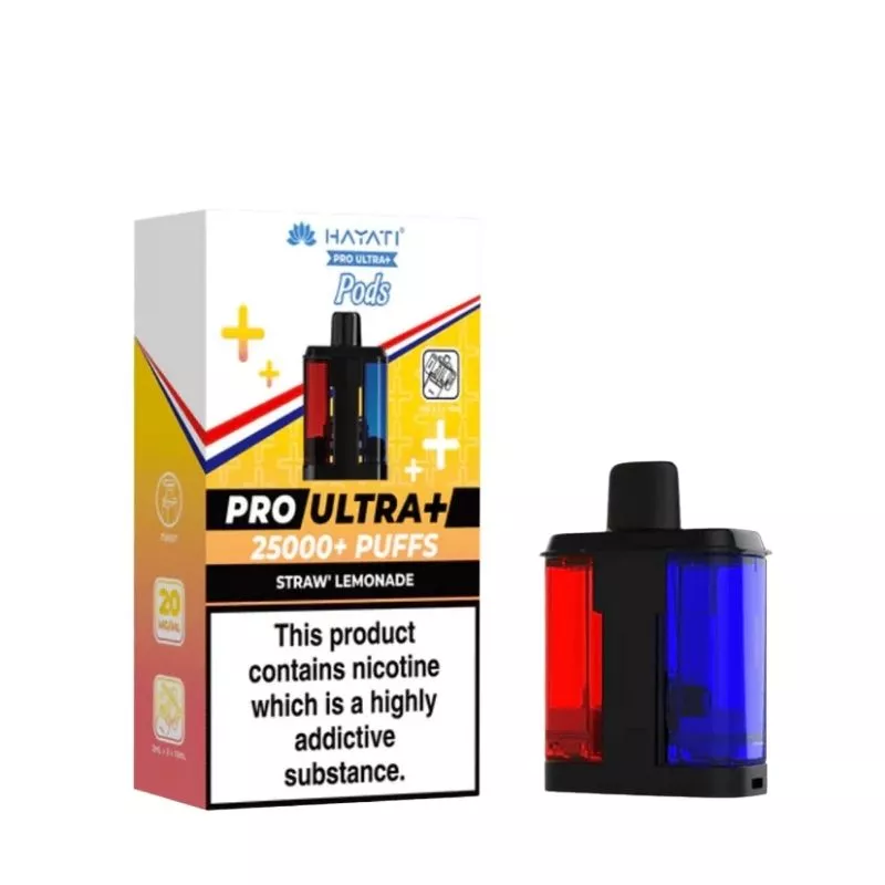 STRAW` LEMONADE - UK - HAYATI 25000 - POD - 5 Pack
