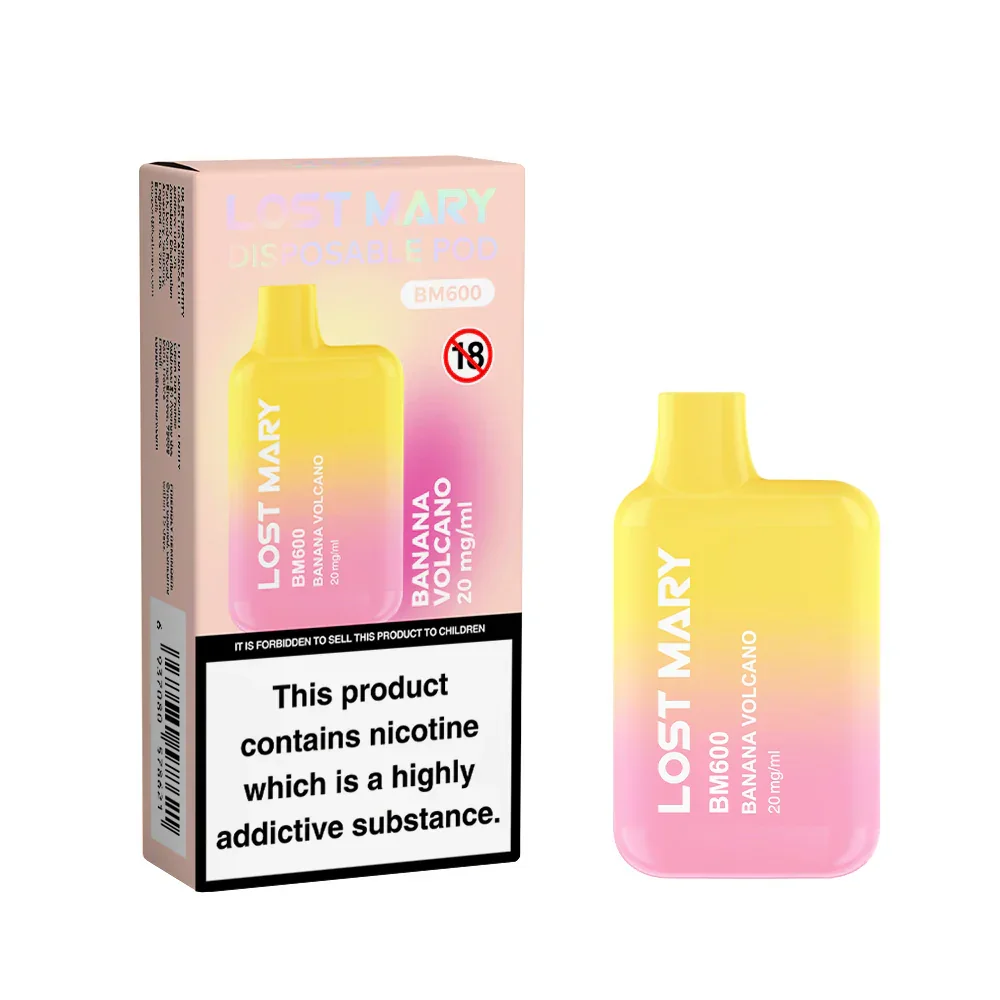 BANANA VOLCANO - UK - LOST MARY - BM600 - DISPOSABLE - 10 Pack