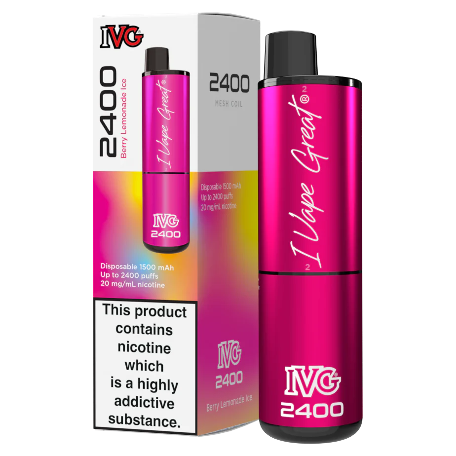 BERRY LEMONADE ICE 4 IN 1 IVG 2400 UK - 5 PACK