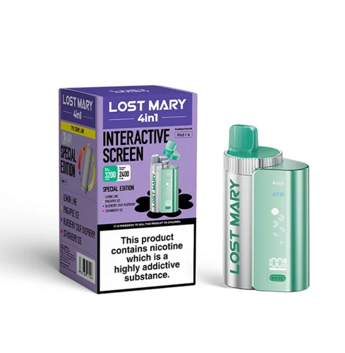 Lost Mary in 4in1 Lemon Lime (Pack Of 5)