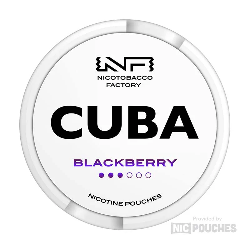 BLACKBERRY - 3 Dot - NICOTINE POUCH - CUBA - 10 Pack